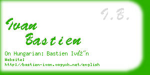 ivan bastien business card